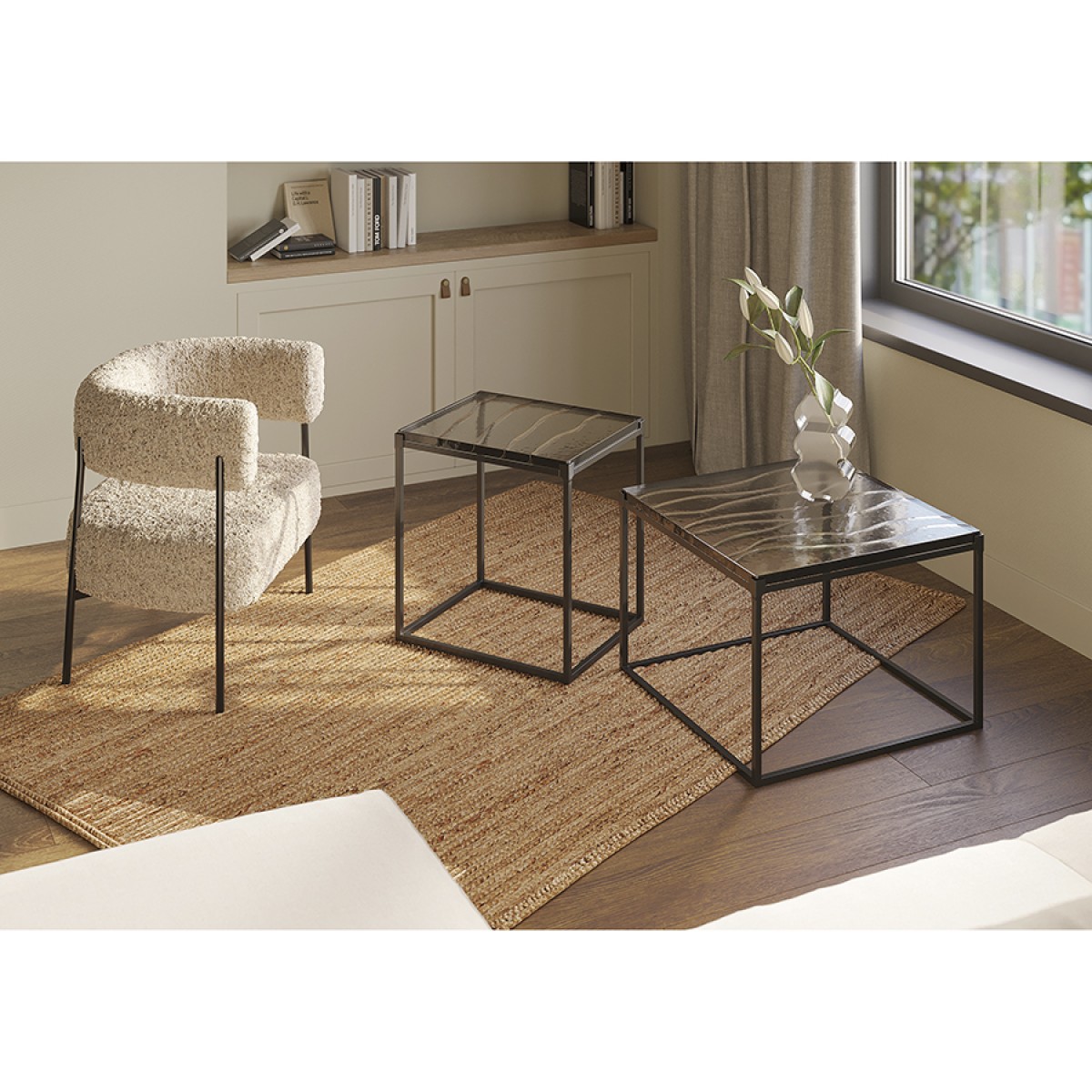 Столик журнальный mayen frosted, 50х41 см