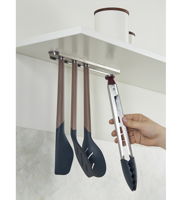 Щипцы кухонные smartchef, 33,5 см, серо-бордовые