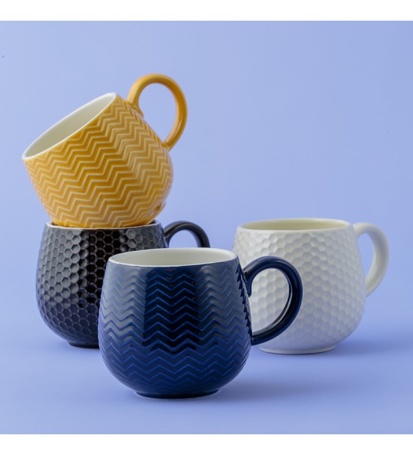 Кружка embossed, 350 мл, черная