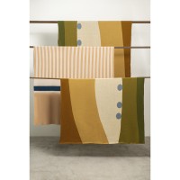 Плед из хлопка с рисунком tulip garden из коллекции terra, 130х180 см