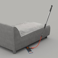 Ручка для швабры телескопическая 160 см с гибкой штангой 40 см