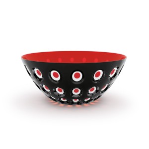 Салатник le murrine, D25 см, черный