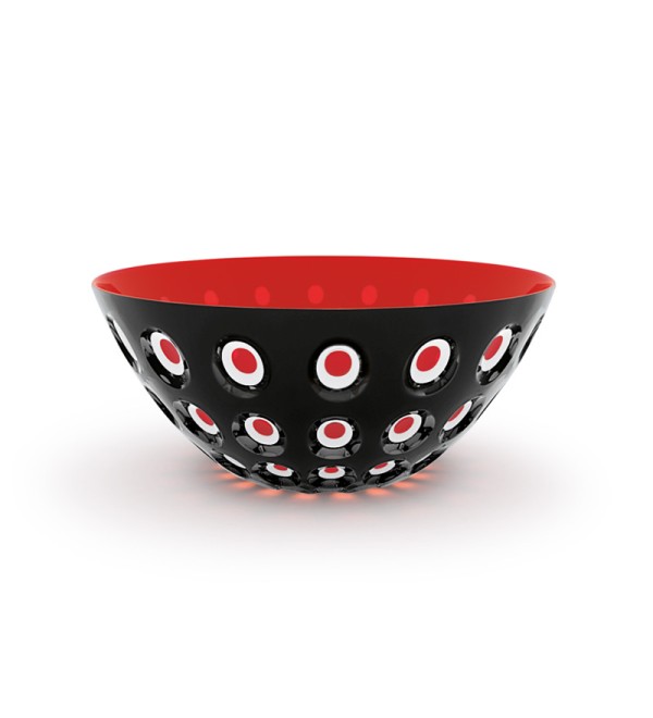 Салатник le murrine, D25 см, черный