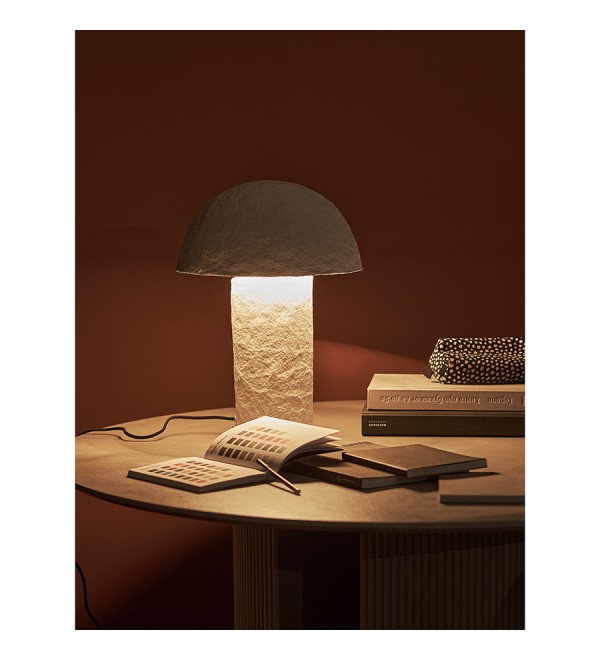 Лампа настольная texture sleek, D32x42 см, белая