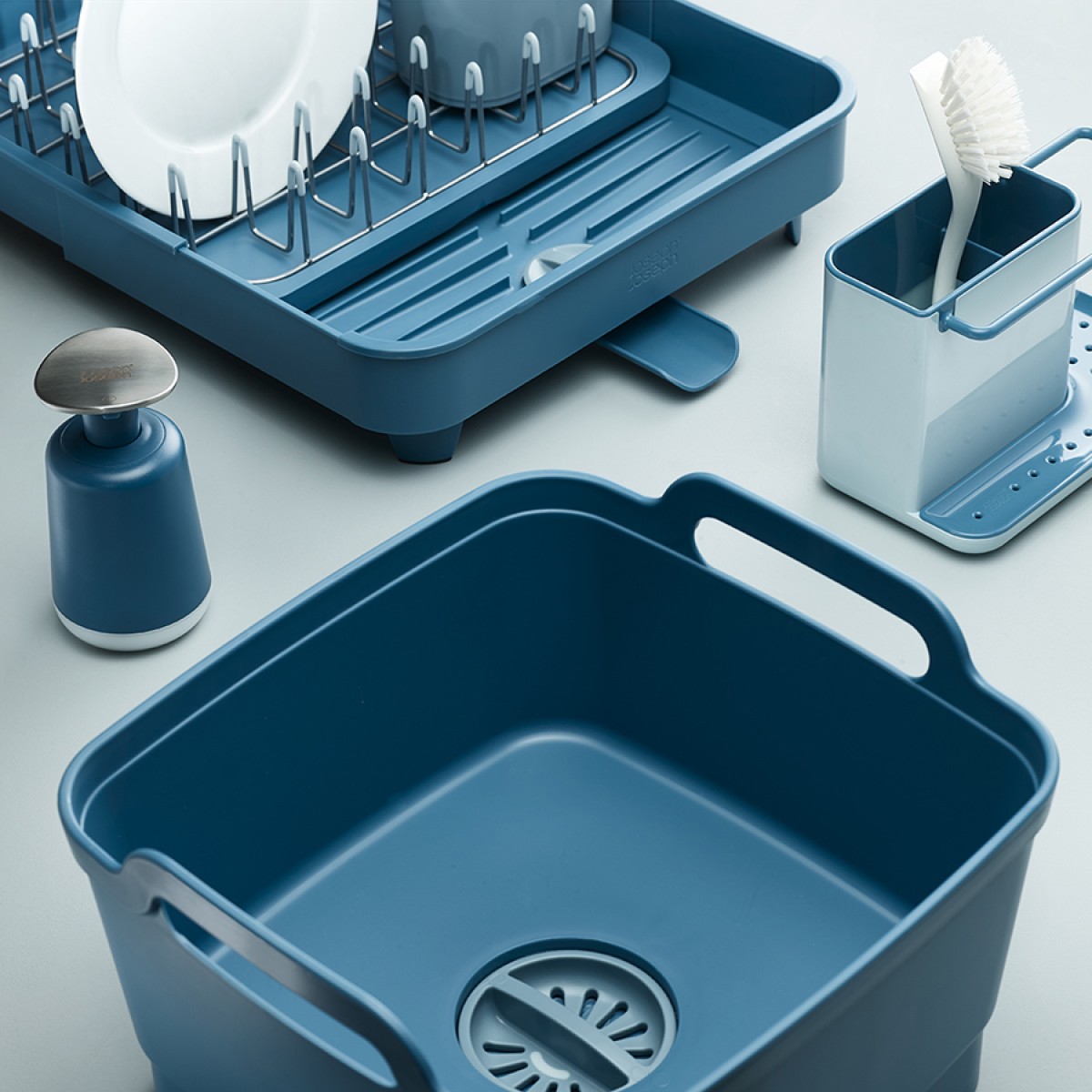 Контейнер для мытья посуды wash&drain™, синий