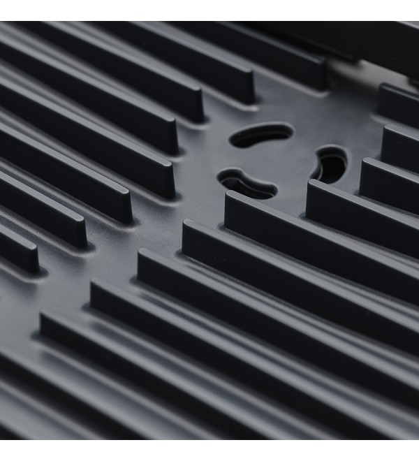 Сушилка для посуды раздвижная extend steel, серая