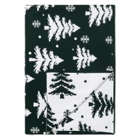 Плед вязаный с новогодним рисунком Морозный Лес
из коллекции new year essential,130х180 см