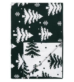 Плед вязаный с новогодним рисунком Морозный Лес
из коллекции new year essential,130х180 см