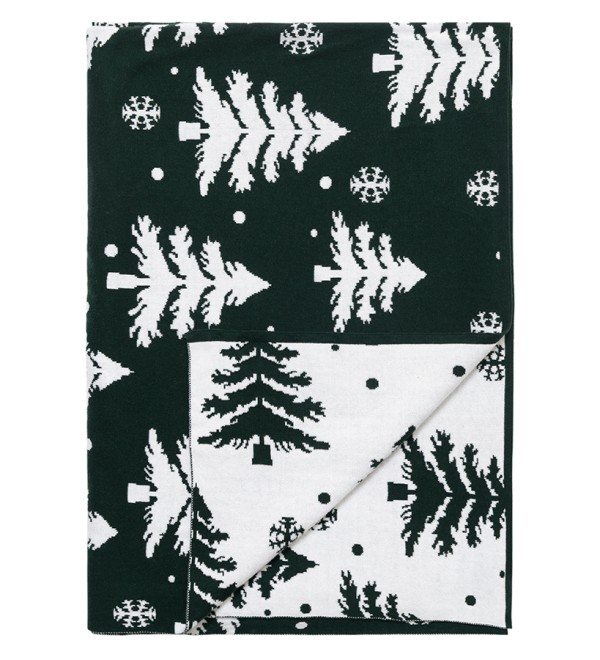 Плед вязаный с новогодним рисунком Морозный Лес
из коллекции new year essential,130х180 см