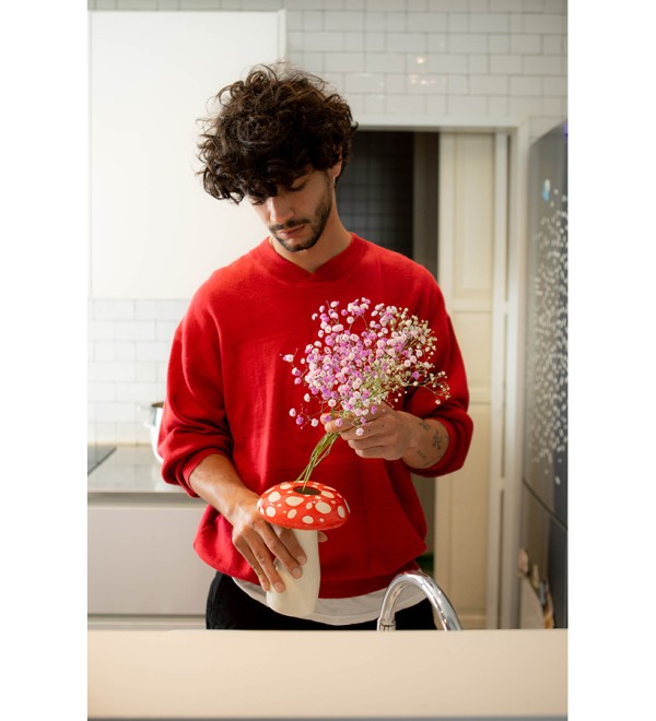 Ваза для цветов amanita, 19 см