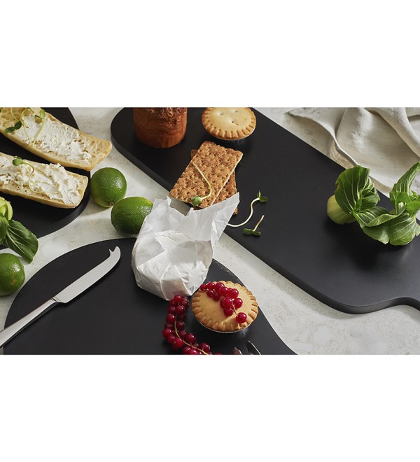 Доска сервировочная rubris, 20х60 см, черная