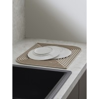 Коврик для сушки посуды dry flex, 34,6х44,6 см, бежевый