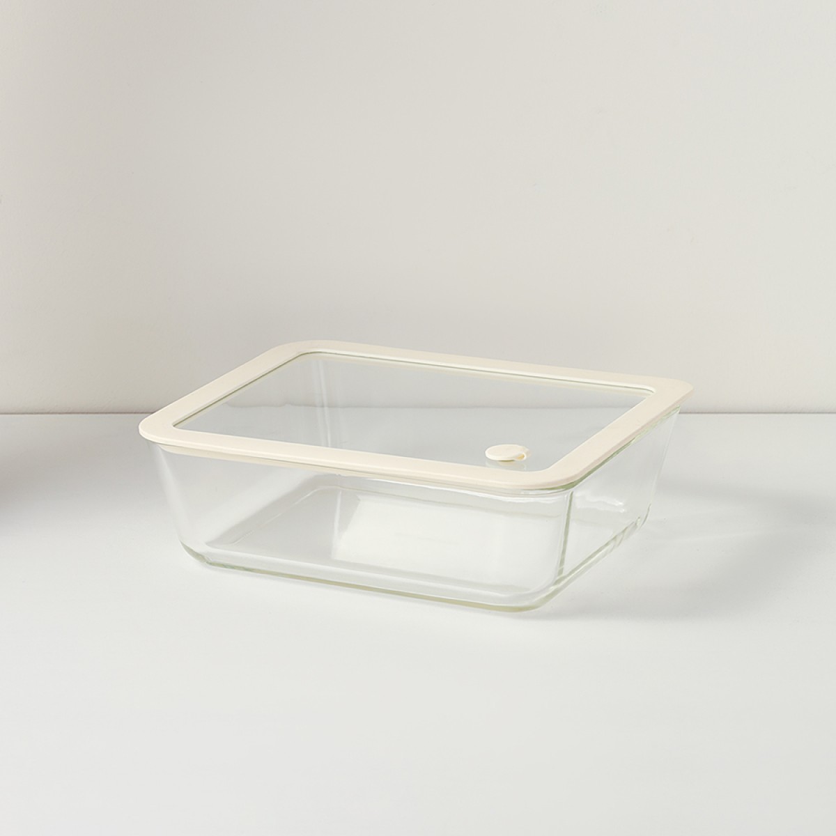 Контейнер для запекания и хранения с вакуумным эффектом vacuum glass, 2,6 л, молочный