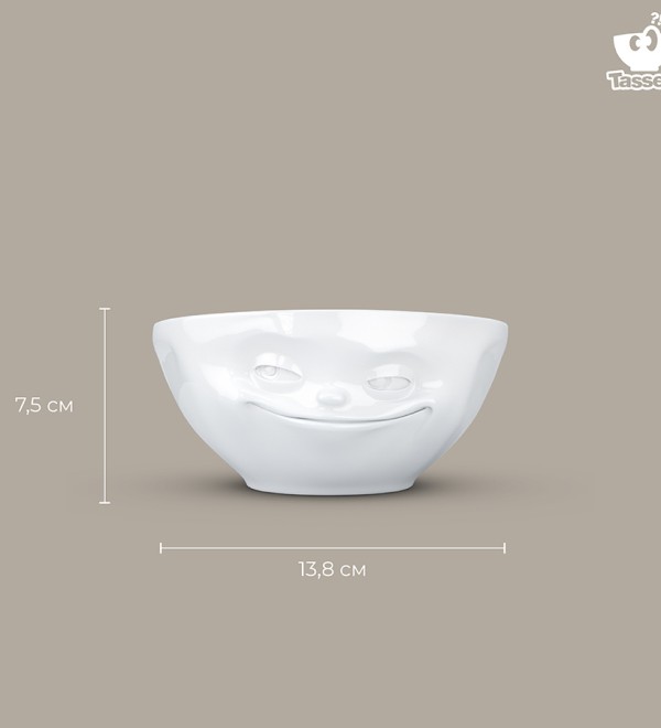 Чаша grinning, 350 мл, белая