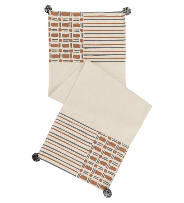 Дорожка на стол с геометрическим рисунком abstract play из коллекции ethnic, 45х150 см
