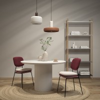 Светильник подвесной juko, D42х31 см, бежевый/коричневый