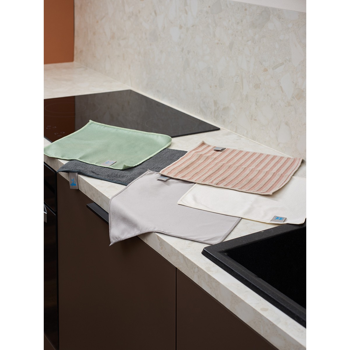 Набор салфеток для комплексной уборки из микрофибры cozy clean, 5 шт.