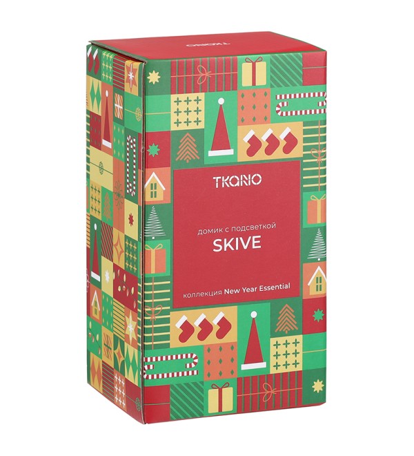 Домик с подсветкой skive из коллекции new year essential, 16 см