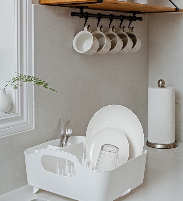 Сушилка для посуды tub, белая