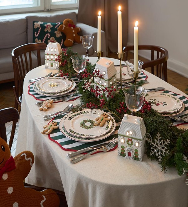 Набор из четырех тарелок nordic winter из коллекции new year essential, D23 см