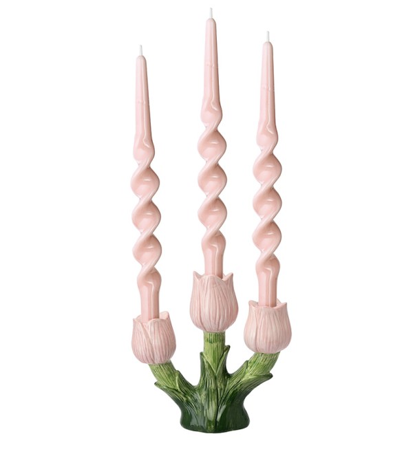 Подсвечник floret для трех свечей из коллекции blossom, 20 см