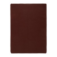 Плед из хлопка жемчужной вязки коричневого цвета из коллекции essential, 130х180 см