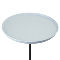 Столик кофейный sustainable collection, D38 см, серо-голубой/черный