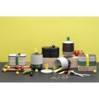 Ланч-бокс meals, 800 мл, светло-серый/темно-сливовый