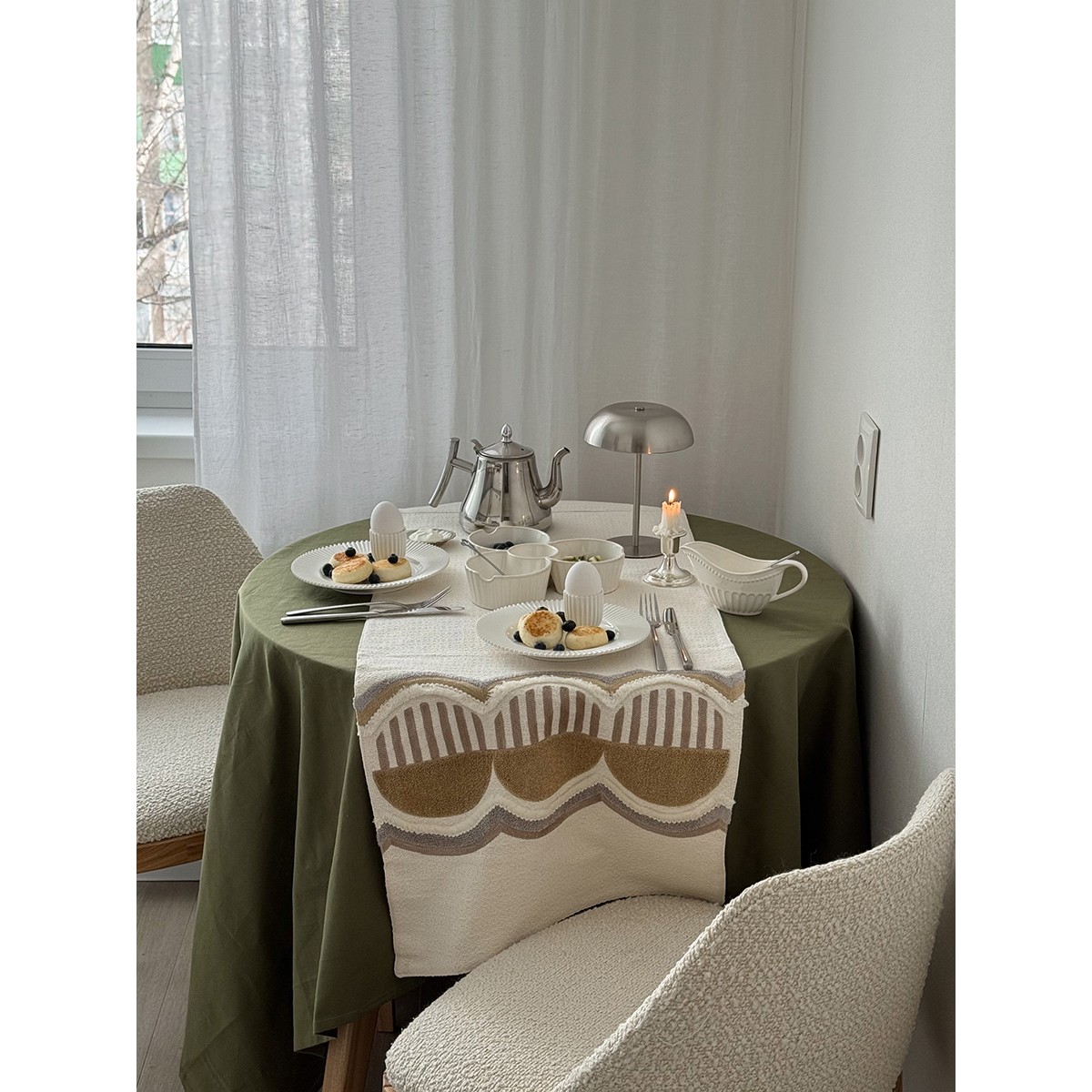 Дорожка на стол chic beige из коллекции essential, 45х150 см