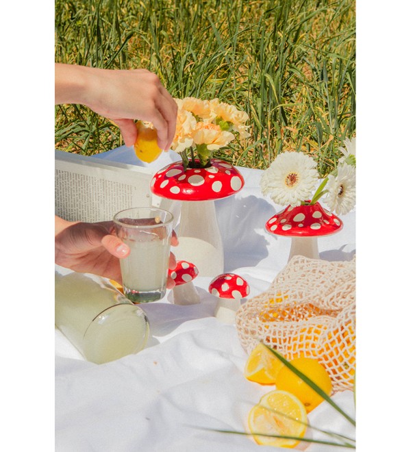 Ваза для цветов amanita, 19 см