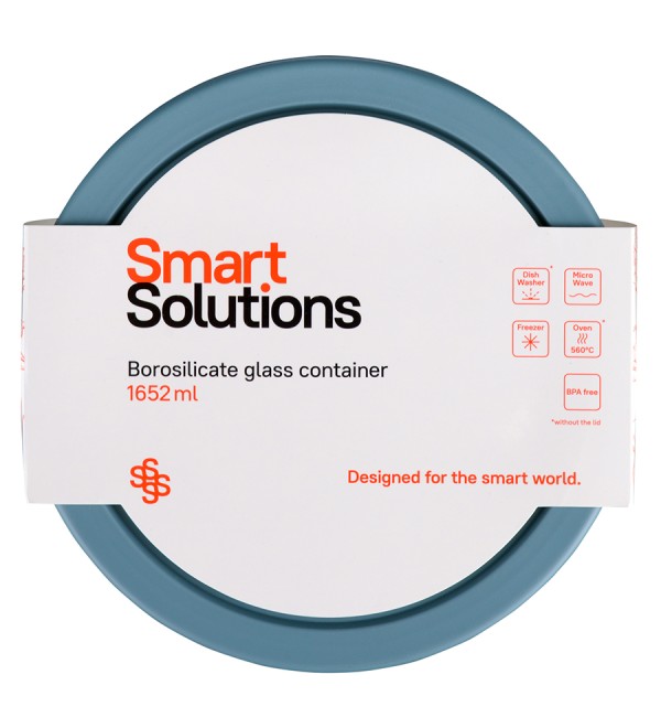 Контейнер для запекания и хранения smart solutions, 1652 мл, синий