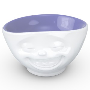 Чаша laughing, 500 мл, белая/лавандовая
