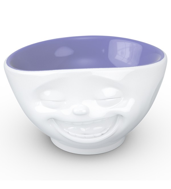 Чаша laughing, 500 мл, белая/лавандовая
