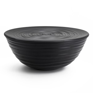 Миска с крышкой tierra, D25 см, черная