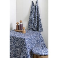 Скатерть темно-синего цвета с принтом Спелая Смородина из коллекции scandinavian touch, 170х170 см