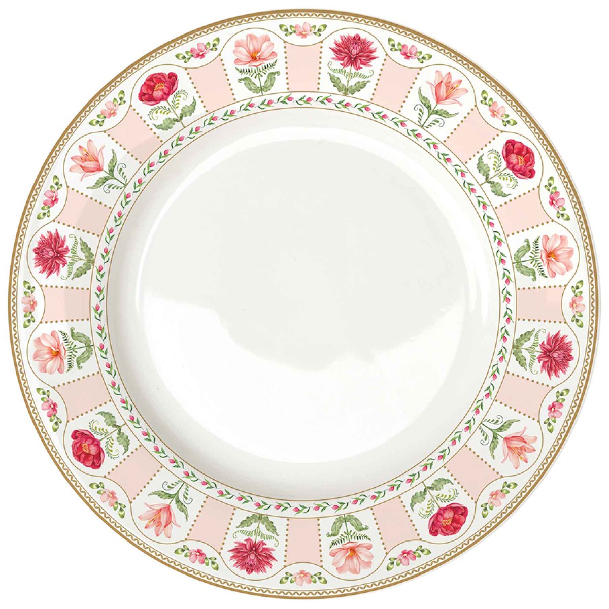 Тарелка обеденная flowery, D27 см