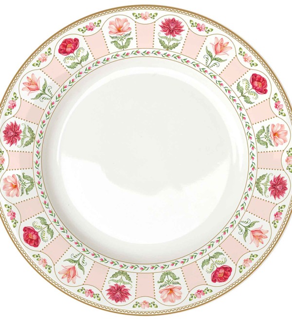 Тарелка обеденная flowery, D27 см