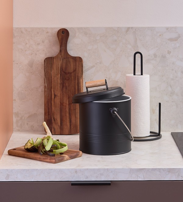 Контейнер для пищевых отходов с фильтром irmel, 3,5 л, графит