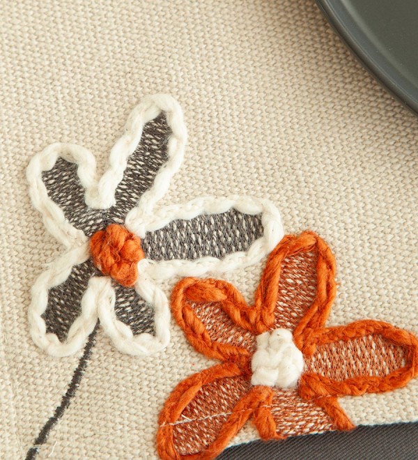 Салфетка под приборы stone flowers из коллекции ethnic, 33х48 см