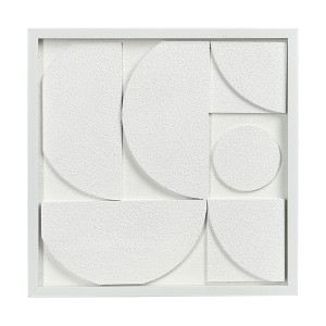 Панно декоративное с эффектом 3d minimalism, с белой рамой, 40х40 см