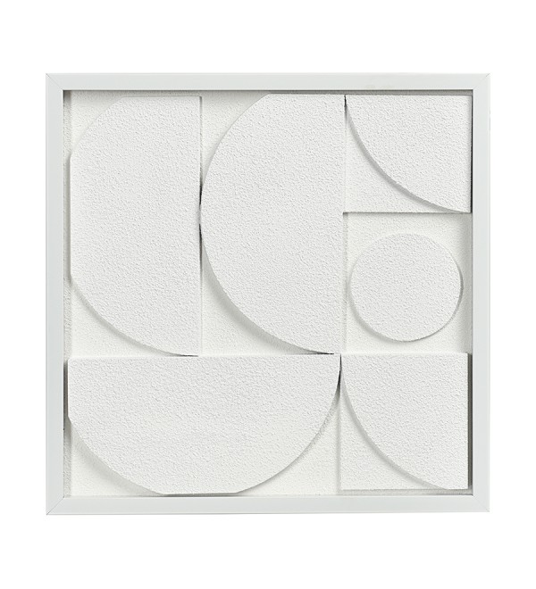 Панно декоративное с эффектом 3d minimalism, с белой рамой, 40х40 см