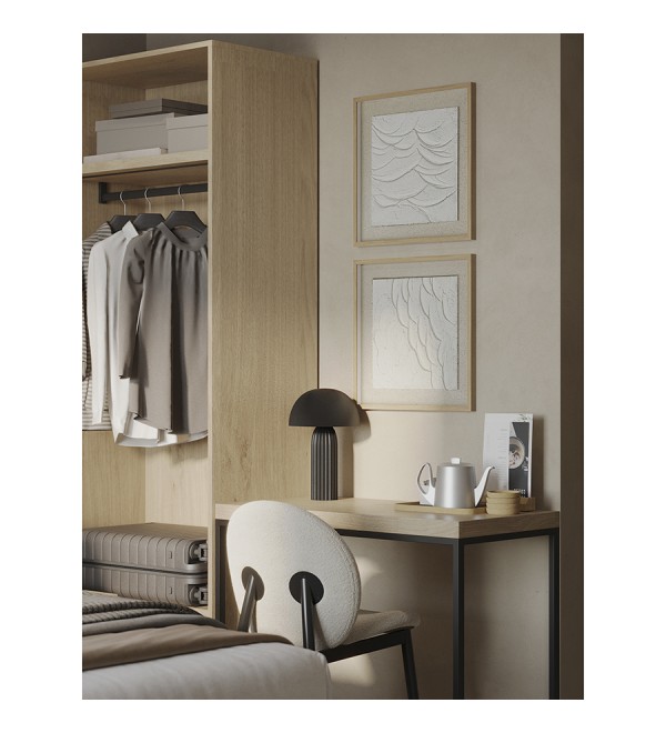Лампа настольная texture sleek, D24х37 см, черная