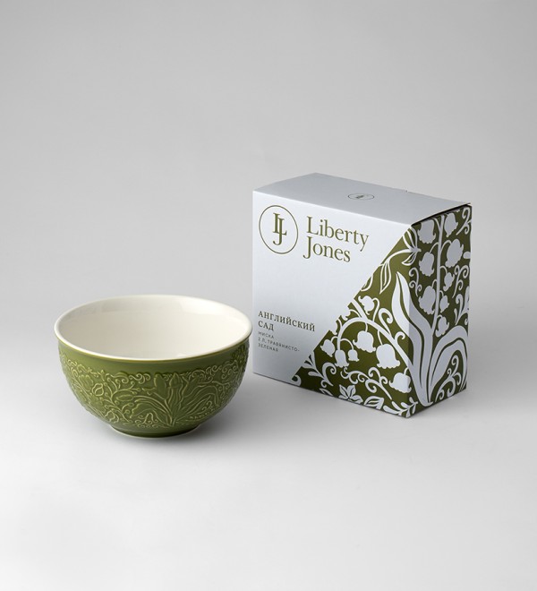 Миска english gardens, 2 л, травянисто-зеленая