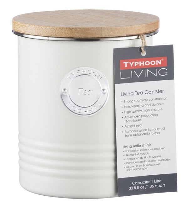 Емкость для хранения чая living кремовая 1 л