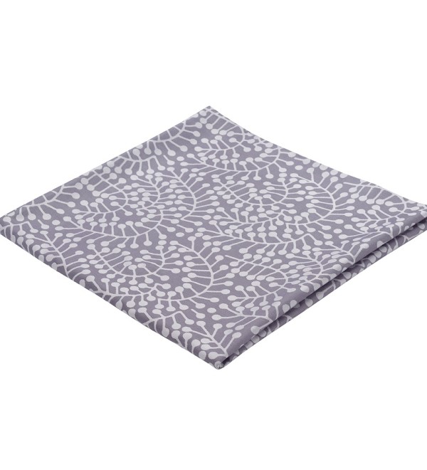 Скатерть из хлопка фиолетово-серого цвета с рисунком Спелая смородина, scandinavian touch, 180х260см