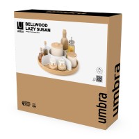 Органайзер для специй bellwood, белый/натуральное дерево