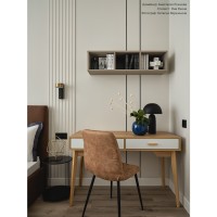 Лампа настольная texture sleek, D24х37 см, черная