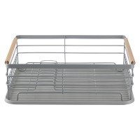 Сушилка для посуды granli, 43x30,5x14 см, серая