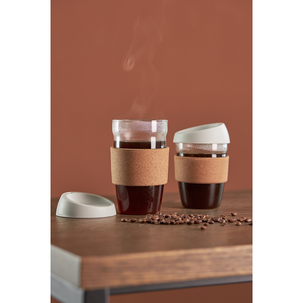 Кружка cozy cup, 350 мл, светло-серая