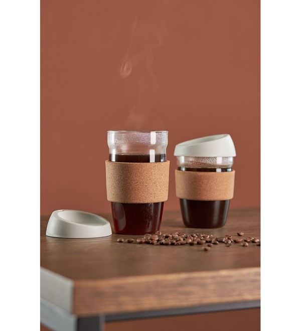 Кружка cozy cup, 350 мл, светло-серая